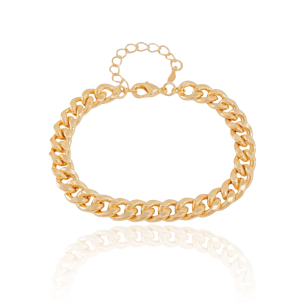 Pulseira Grumet 7mm Banho Dourado