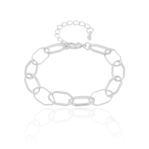 Pulseira Geométrica Banho Branco