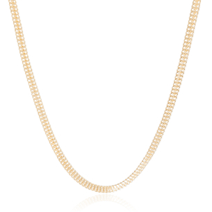 Choker Lacraia Banho Dourado