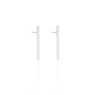 Brinco Palito Liso Tamanho M Banho Branco