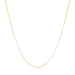 Gargantilha Longa Elos Americanos Banho Dourado