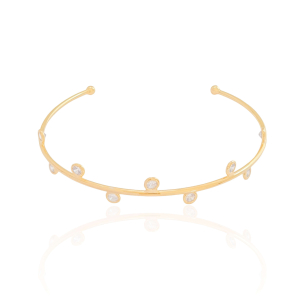 Bracelete Pontos de Luz Banho Dourado