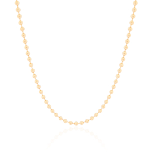Choker Bolinhas 3 mm Banho Dourado