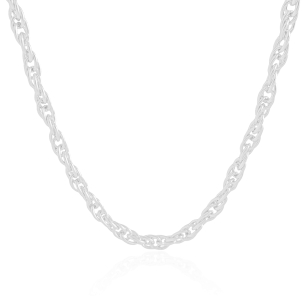 Choker Elos Entrelaçados 5 mm Banho Branco