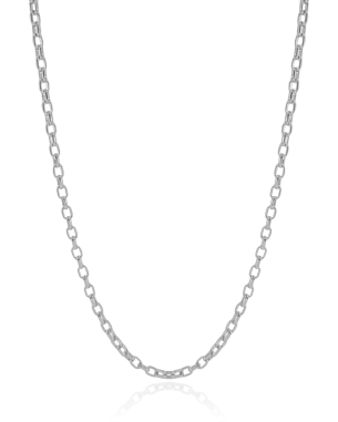 Gargantilha Elos 3 mm Banho Branco