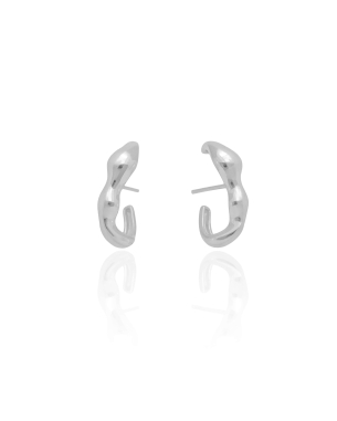 Ear Hook Orgânico Liso Banho Branco
