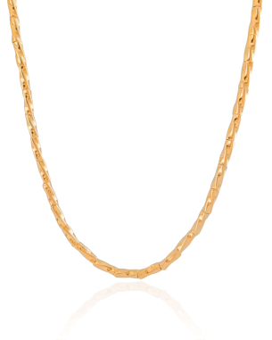 Choker Canutilhos Torcidos Banho Dourado