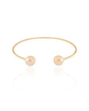 Bracelete Pérolas Banho Dourado