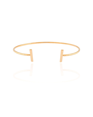 Bracelete Palito Liso Banho Dourado