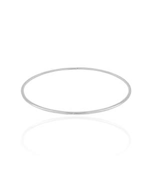 Bracelete Fechado Fio Banho Branco