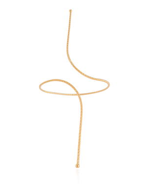 Bracelete Fio Texturizado Banho Dourado