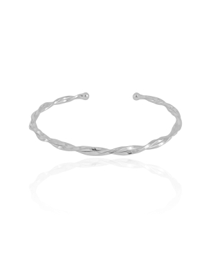 Bracelete Torcido Banho Branco