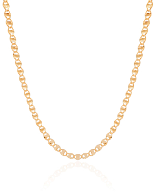 Choker Piastrine 4 mm Banho Dourado