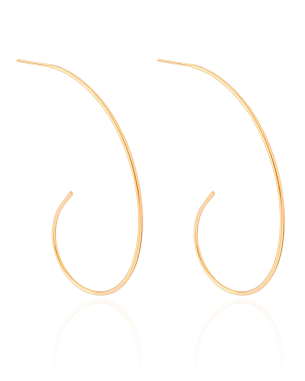 Brinco Fio 5.8 cm Banho Dourado