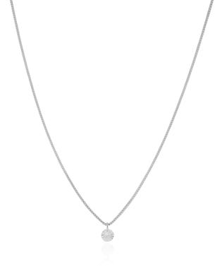 Gargantilha Veneziana Ponto de Luz Cristal 5 mm Banho Branco - 40 cm