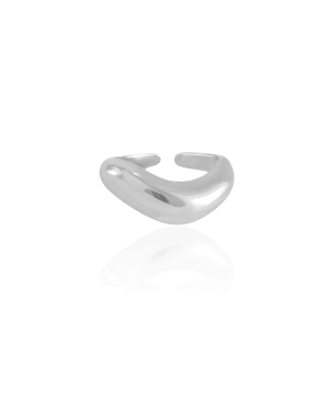 Anel Ajustável Abaulado Liso Tamanho P Banho Branco